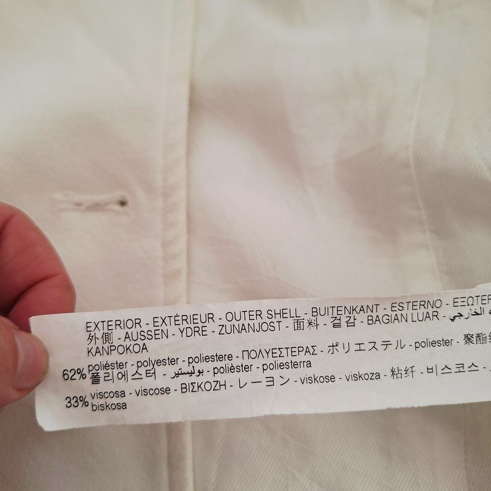Zara Women's Cream Double-Breasted Blazer - Picture 7 of 7